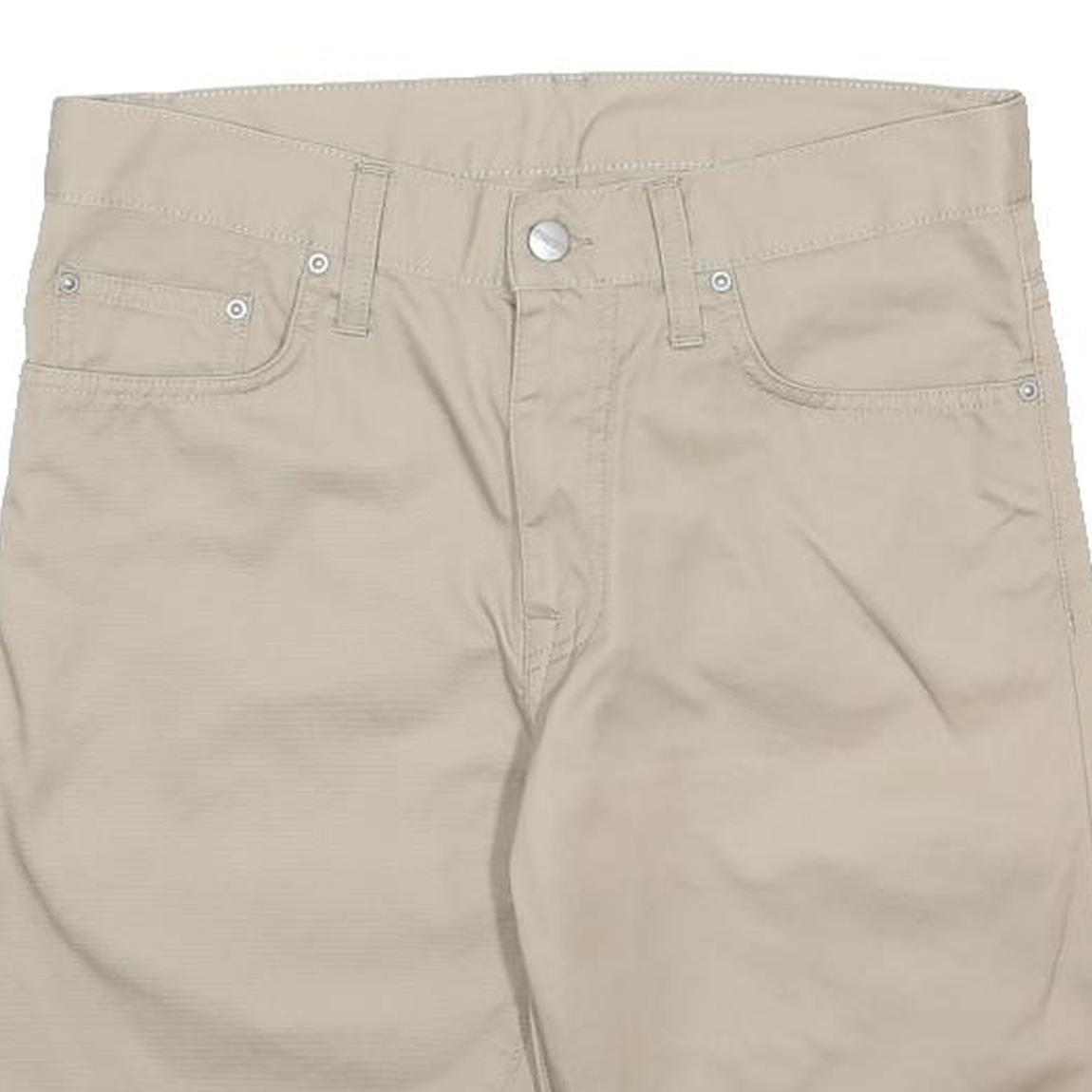 CARHARTT Mens Shorts Beige & Brown Casual Cotton M W29 Durable Workwear