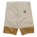 CARHARTT Mens Shorts Beige & Brown Casual Cotton M W29 Durable Workwear
