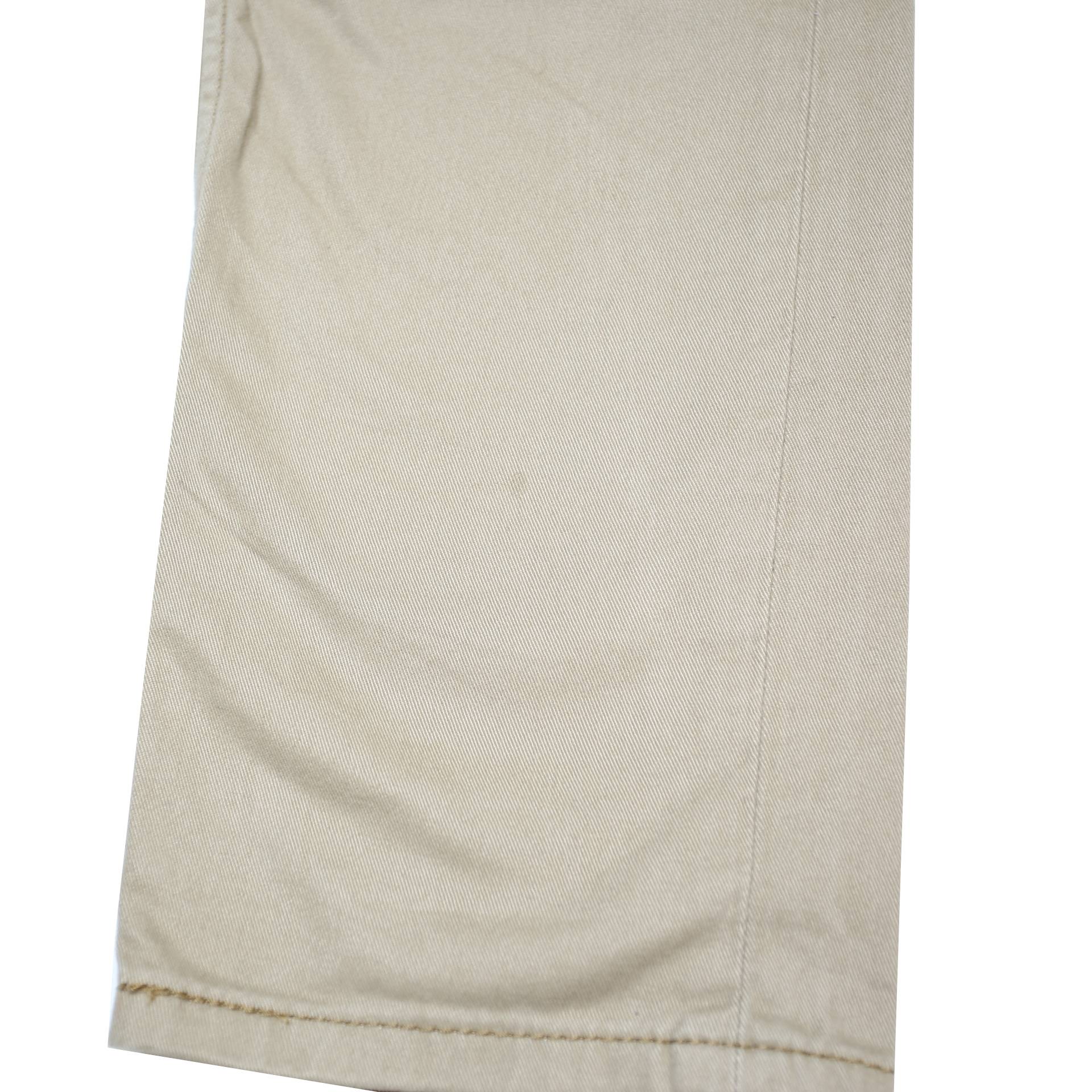 LEVI'S Mens Cotton Beige Slim Straight Trousers W30 L32 Casual Zip Pocket