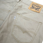 LEVI'S Mens Cotton Beige Slim Straight Trousers W30 L32 Casual Zip Pocket
