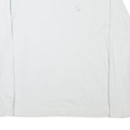 ABERCROMBIE & FITCH Mens White Crew Neck M Cotton Blend Sweatshirt Long Sleeve