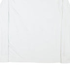 ABERCROMBIE & FITCH Mens White Crew Neck M Cotton Blend Sweatshirt Long Sleeve