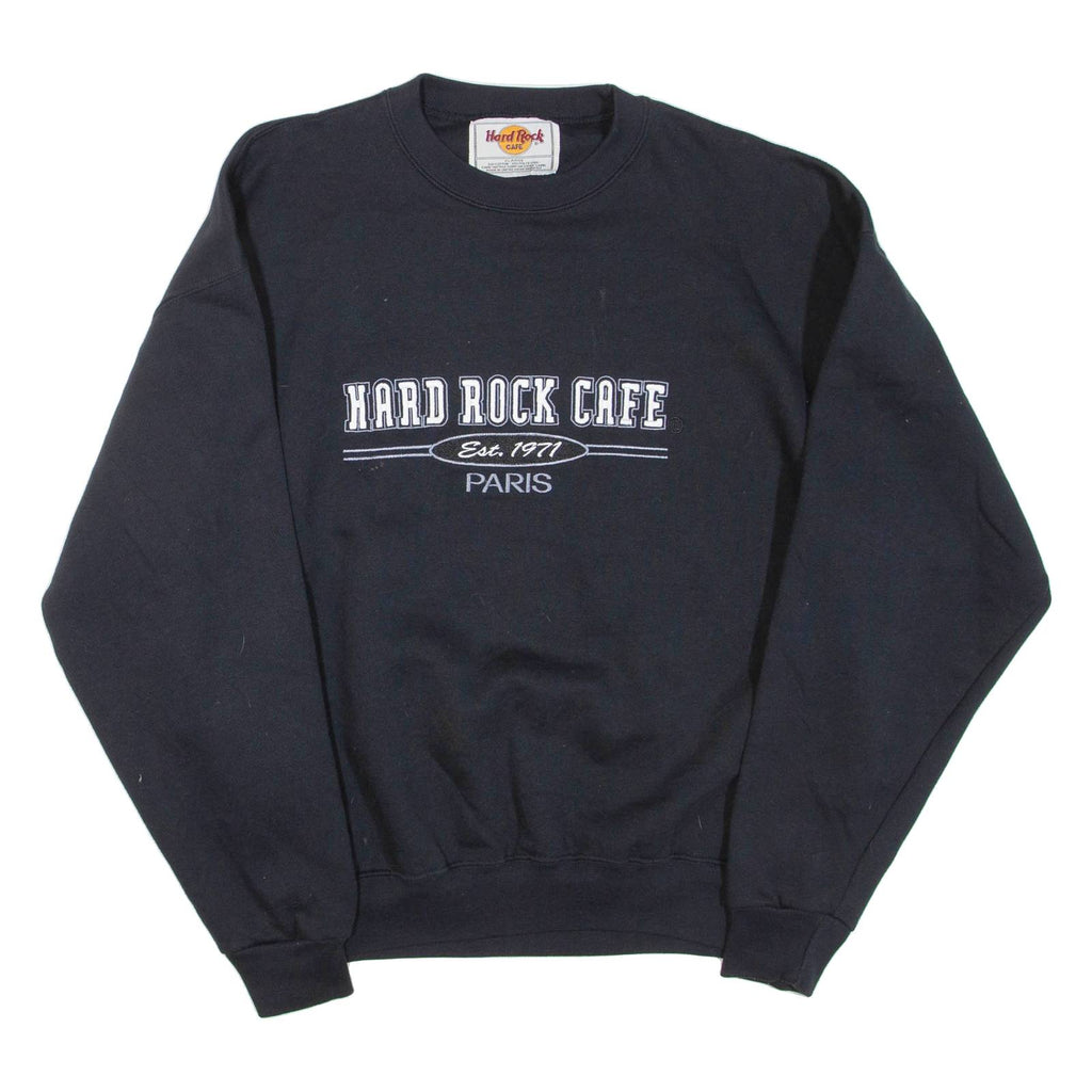 HARD ROCK CAFE Paris Mens Sweatshirt Black Crew Neck XL