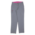 CRANE Womens Relaxed Grey Trousers W28 L30 Zip Polyester Blend Casual Outdoor