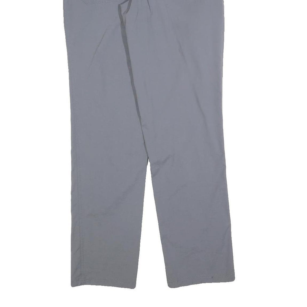 CRANE Womens Relaxed Grey Trousers W28 L30 Zip Polyester Blend Casual Outdoor