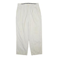 POLO RALPH LAUREN Mens Cotton Blend White Regular Straight Trousers W32 L40