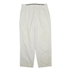 POLO RALPH LAUREN Mens Cotton Blend White Regular Straight Trousers W32 L40