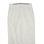 POLO RALPH LAUREN Mens Cotton Blend White Regular Straight Trousers W32 L40