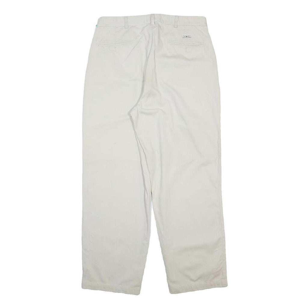 POLO RALPH LAUREN Mens Cotton Blend White Regular Straight Trousers W32 L40