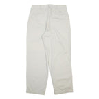 POLO RALPH LAUREN Mens Cotton Blend White Regular Straight Trousers W32 L40