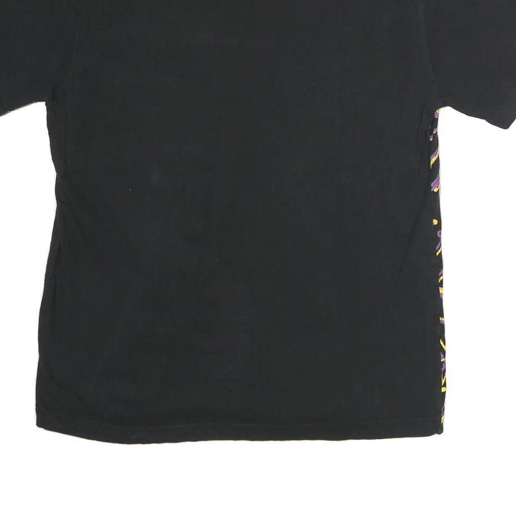 NBA Mens Black & Purple Los Angeles Lakers Graphic T-Shirt M Short Sleeve Crew