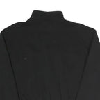 PUMA Womens Black & Yellow Half Zip M Sweatshirt Cotton Blend Crop Drawcord