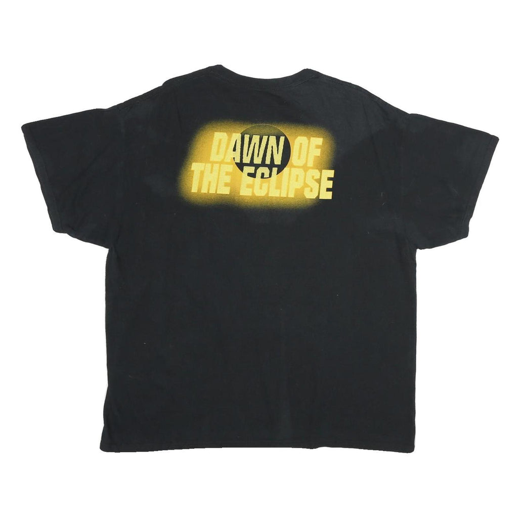 WWE Mens Black Ember Moon Graphic T-Shirt XL Short Sleeve Crew Neck Official