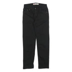 LEVI'S 502 Boys Black Slim Skinny Denim Dark W27 L27 Cotton Blend Jeans