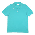 KAPPA Mens Turquoise Polo Shirt M Cotton Casual Short Sleeve Plain
