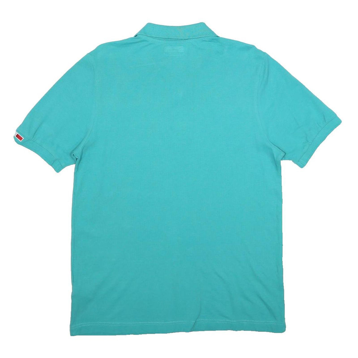 KAPPA Mens Turquoise Polo Shirt M Cotton Casual Short Sleeve Plain