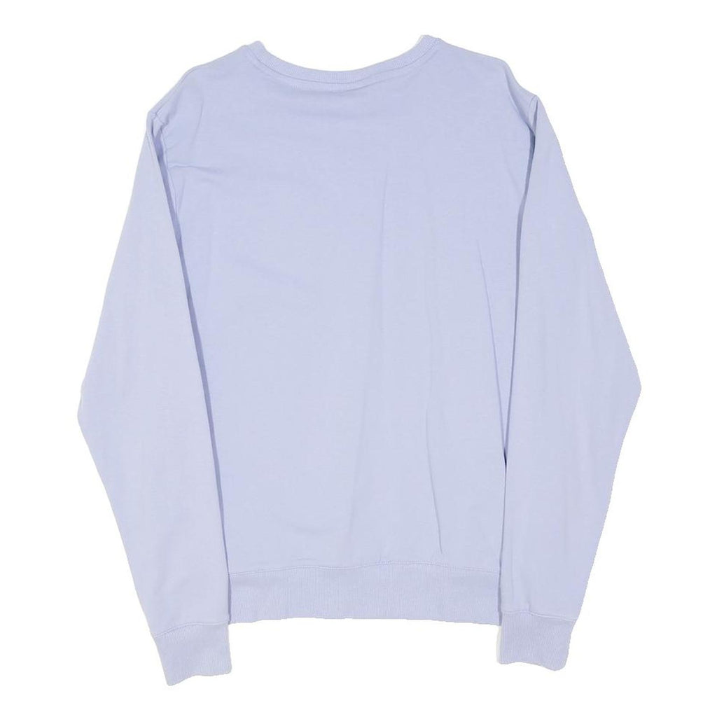 FILA Womens Blue Crew Neck M Sweatshirt Cotton Blend Casual Pullover Lightweight