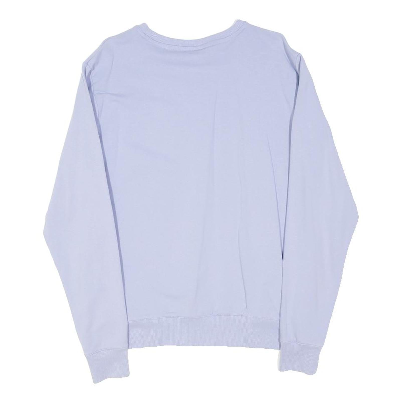 FILA Womens Blue Crew Neck M Sweatshirt Cotton Blend Casual Pullover Lightweight