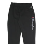 CHAMPION Mens Joggers Black Cotton Blend Regular Tapered M W31 L28 Embroidered