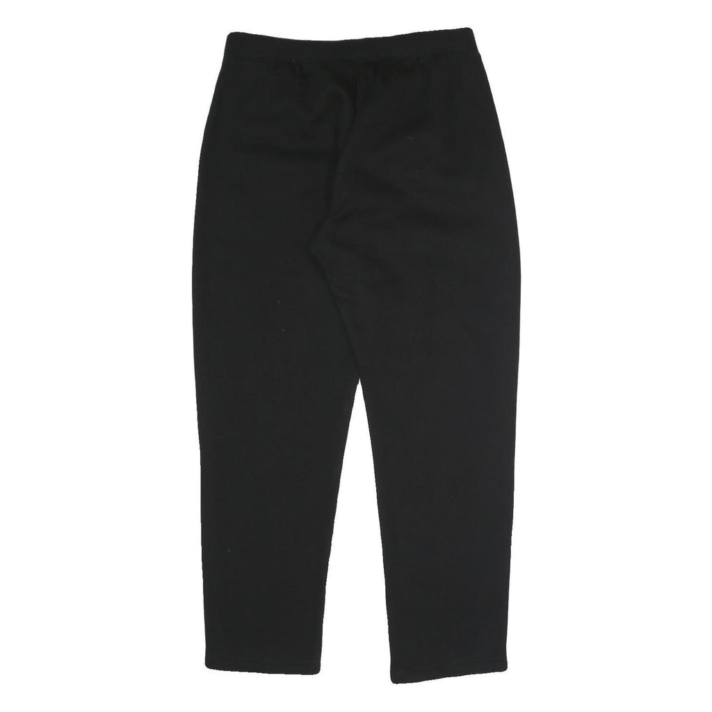 CHAMPION Mens Joggers Black Cotton Blend Regular Tapered M W31 L28 Embroidered