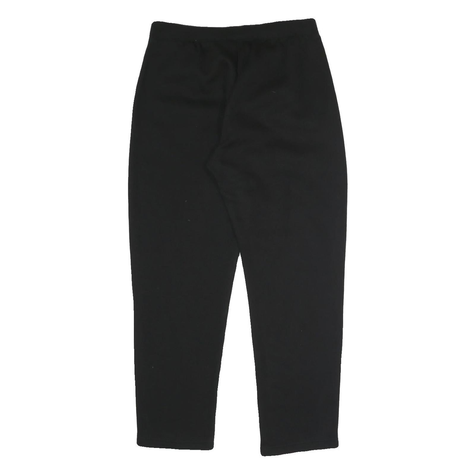 CHAMPION Mens Joggers Black Cotton Blend Regular Tapered M W31 L28 Embroidered