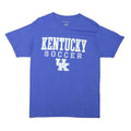 CHAMPION Mens Blue Kentucky Soccer T-Shirt M Short Sleeve Crew Neck Cotton Blend