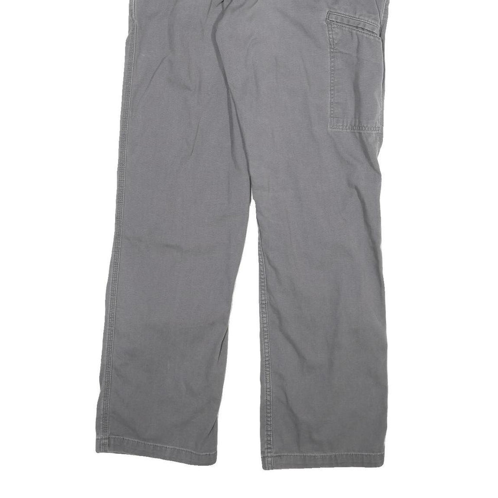 CARHARTT Mens Relaxed Fit Grey Cotton Blend Denim Jeans W34 L34 Workwear Zip