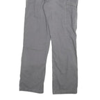 CARHARTT Mens Relaxed Fit Grey Cotton Blend Denim Jeans W34 L34 Workwear Zip