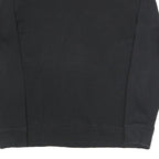 CHAMPION Mens Black Sweatshirt Crew Neck L Cotton Blend Pullover Casual