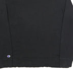 CHAMPION Mens Black Sweatshirt Crew Neck L Cotton Blend Pullover Casual