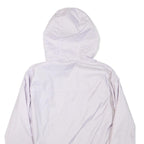 CALVIN KLEIN Womens White Lightweight Hooded Jacket M Polyester Blend Zip Plain