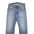 LEVI'S 505 Mens Jeans Blue Regular Straight Denim Medium W32 L30 Classic Cotton