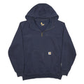 CARHARTT Mens Navy Pullover Hoodie L HammerTime Construction Print Workwear Zip