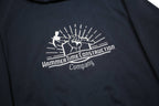 CARHARTT Mens Navy Pullover Hoodie L HammerTime Construction Print Workwear Zip