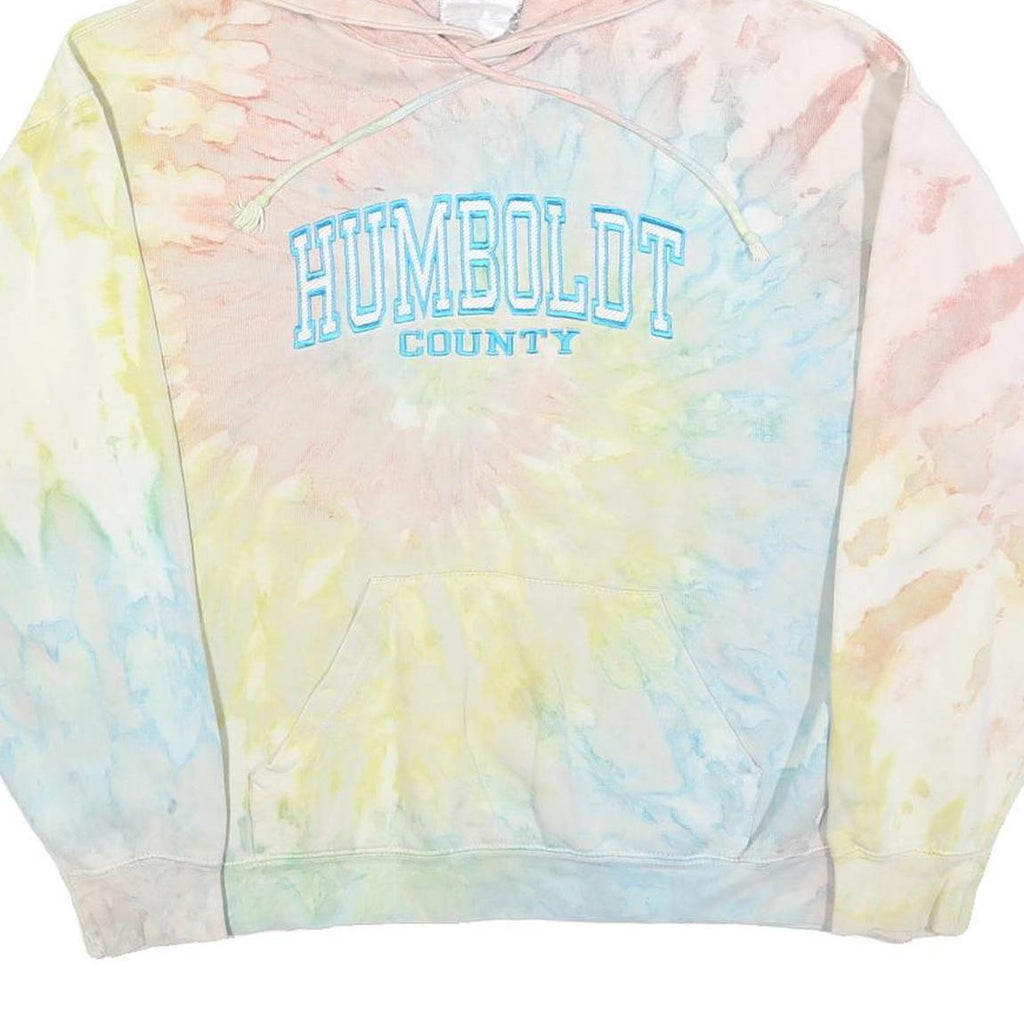 EXIST Womens Pastel Tie Dye Humboldt County Hoodie L Cotton Blend Casual