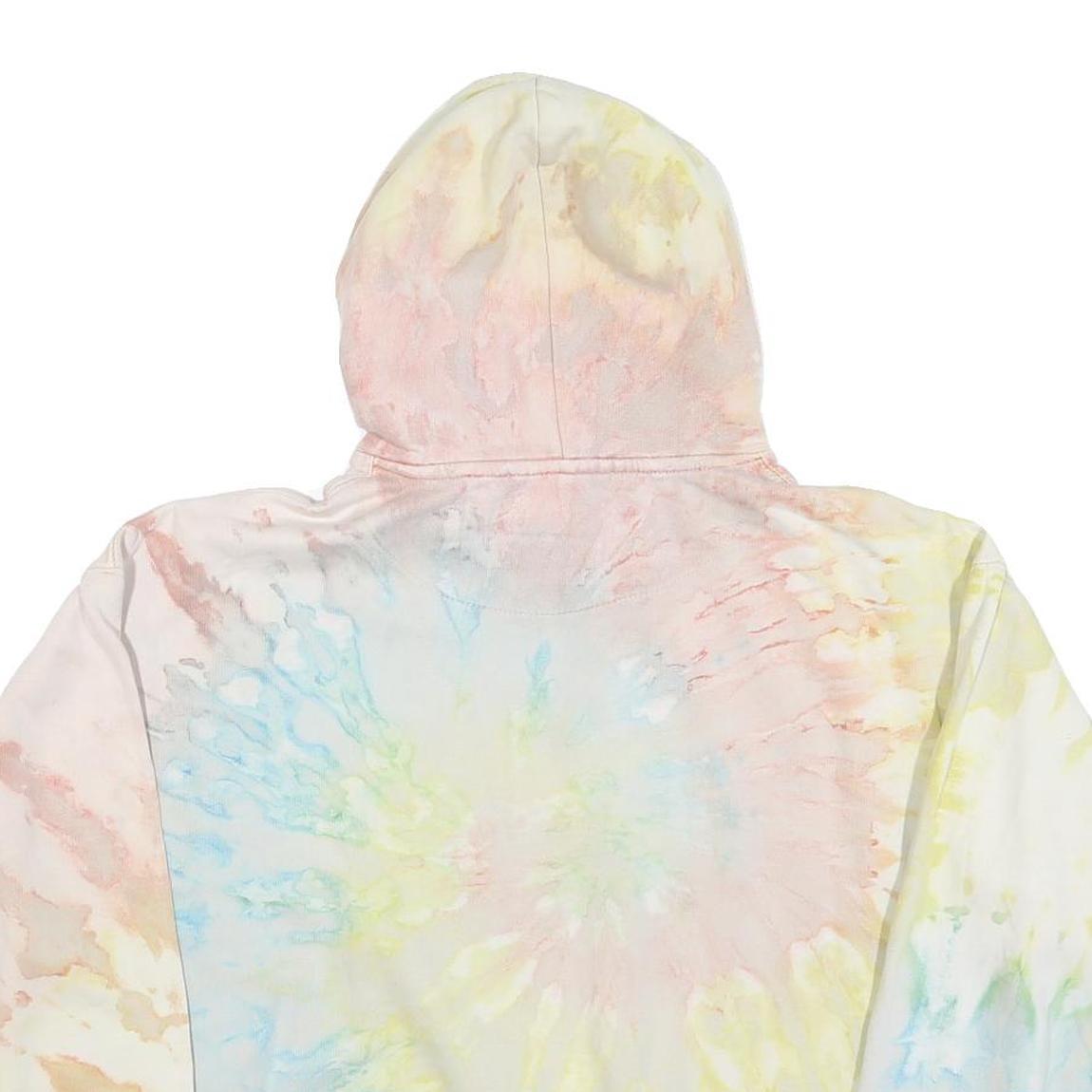 EXIST Womens Pastel Tie Dye Humboldt County Hoodie L Cotton Blend Casual
