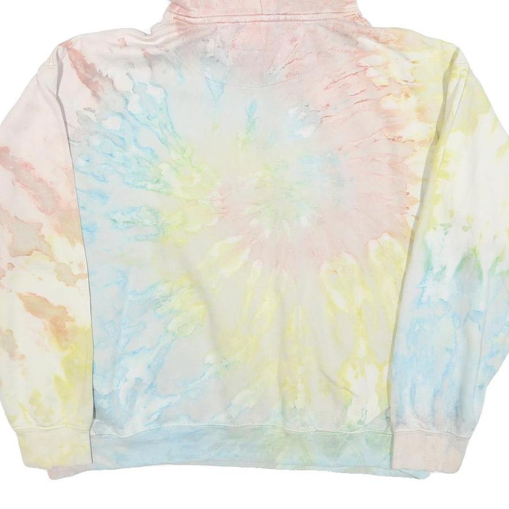 EXIST Womens Pastel Tie Dye Humboldt County Hoodie L Cotton Blend Casual