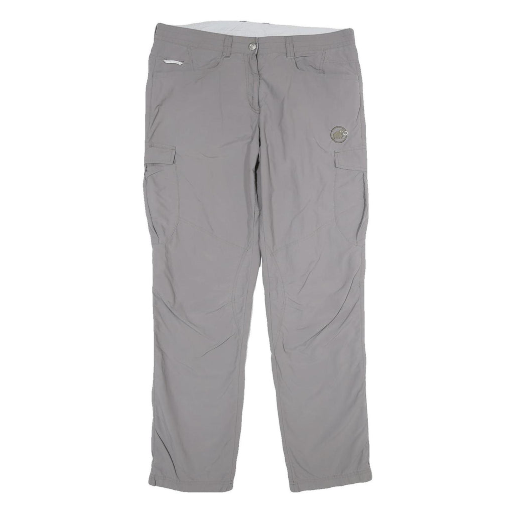 MAMMUT Womens Polyamide Grey Regular Straight Trousers W34 L34 Outdoor Hiking