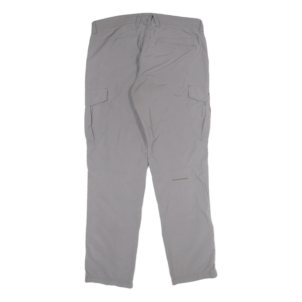 MAMMUT Womens Polyamide Grey Regular Straight Trousers W34 L34 Outdoor Hiking