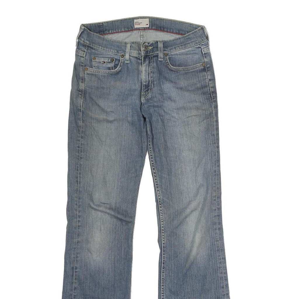 TOMMY HILFIGER Womens Jeans Blue Regular Flared Denim Light W28 L31 Stylish