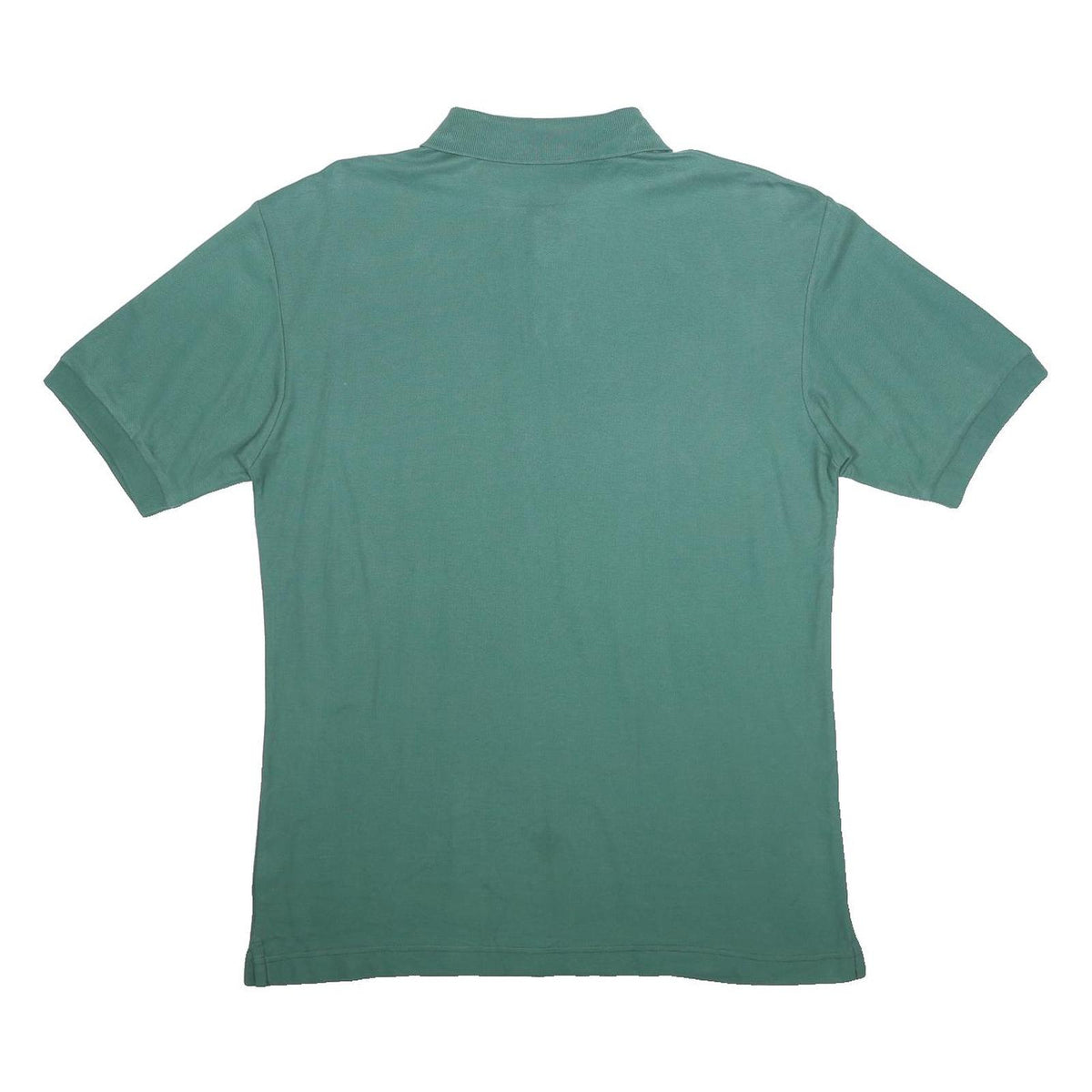 FILA Mens Green Short Sleeve Plain Cotton Polo Shirt L Casual Classic