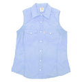 CARHARTT Womens Plain Shirt Blue Sleeveless L