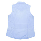 CARHARTT Womens Plain Shirt Blue Sleeveless L