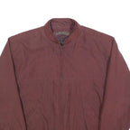 CASUALLAND Mens Maroon Zip Jacket M Polyester Blend Casual Basic