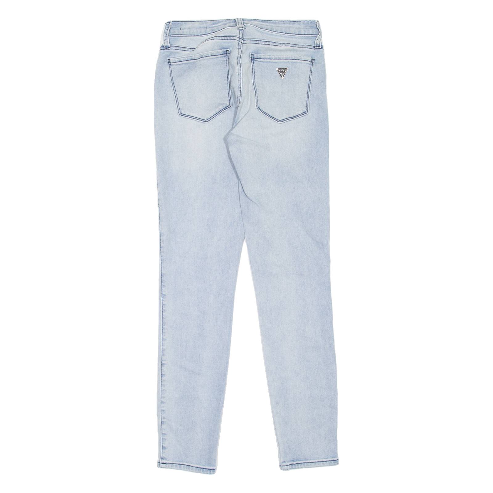 GUESS Sexy Curve Womens Jeans Blue Slim Skinny Stone Wash W26 L29