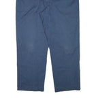 DICKIES Mens Cotton Blend Blue Relaxed Straight Trousers W38 L29 Workwear Casual
