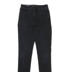 LEVI'S 721 Womens Jeans Black Slim Skinny Denim Medium W27 L34 Stretch Cotton