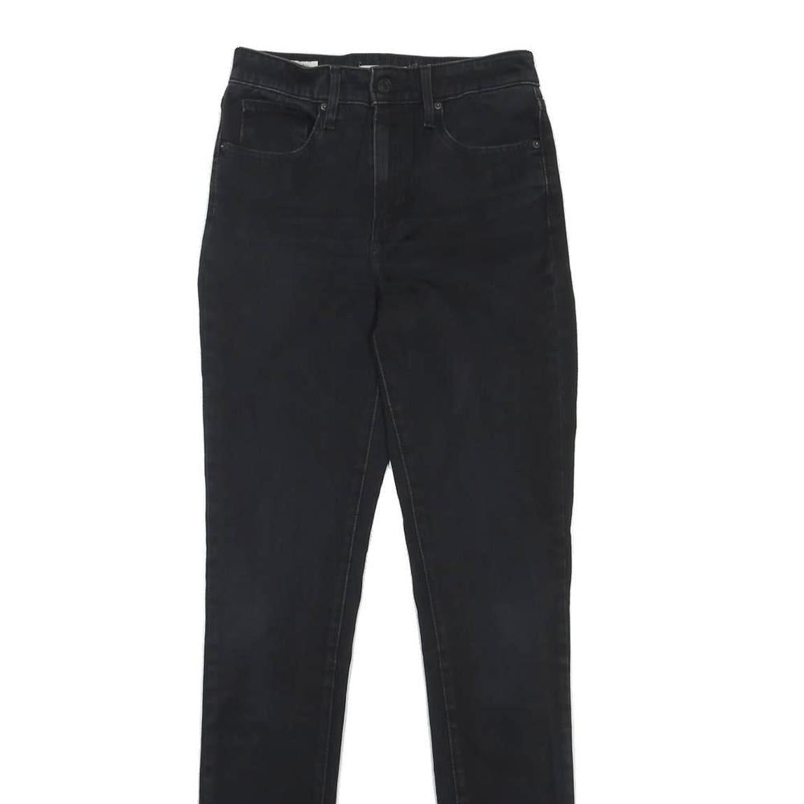 LEVI'S 721 Womens Jeans Black Slim Skinny Denim Medium W27 L34 Stretch Cotton