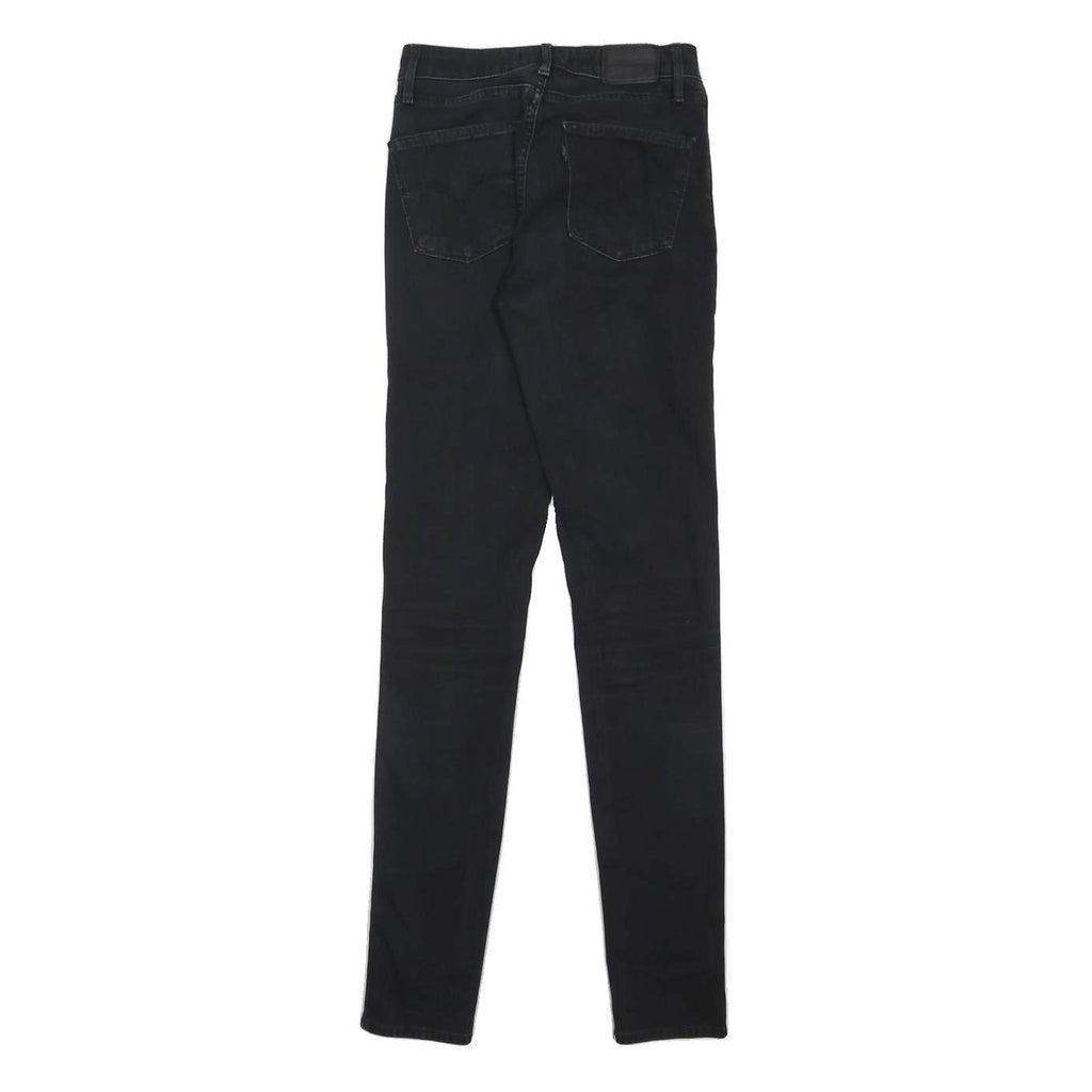 LEVI'S 721 Womens Jeans Black Slim Skinny Denim Medium W27 L34 Stretch Cotton