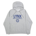 NIKE Mens Grey Lynx Volleyball Pullover Hoodie XL Cotton Blend Sportswear